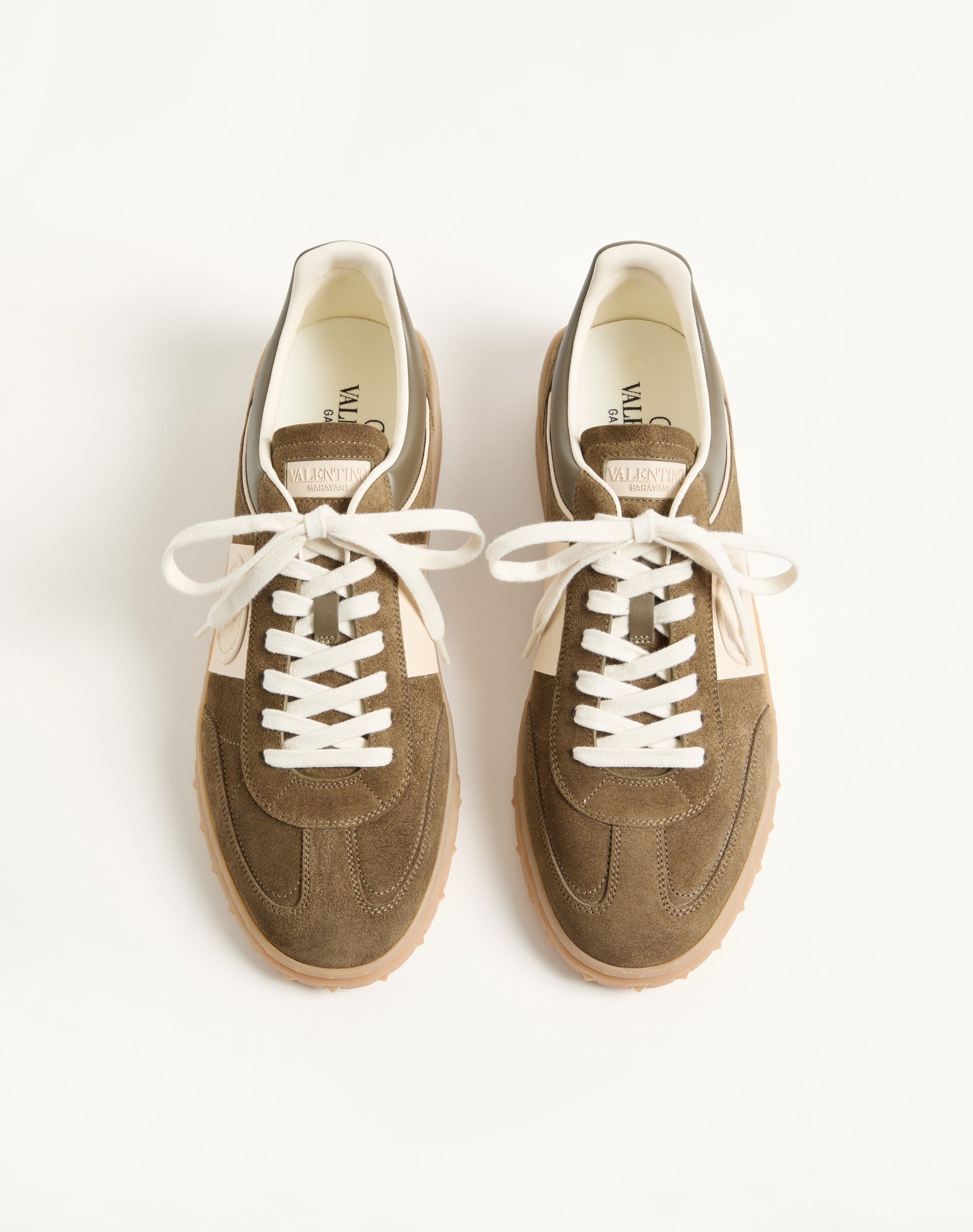 Upvillage Low Top Trainer In Split Leather And Calfskin Nappa Leather