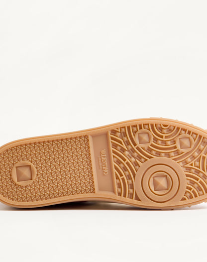 Upvillage Low Top Trainer In Split Leather And Calfskin Nappa Leather