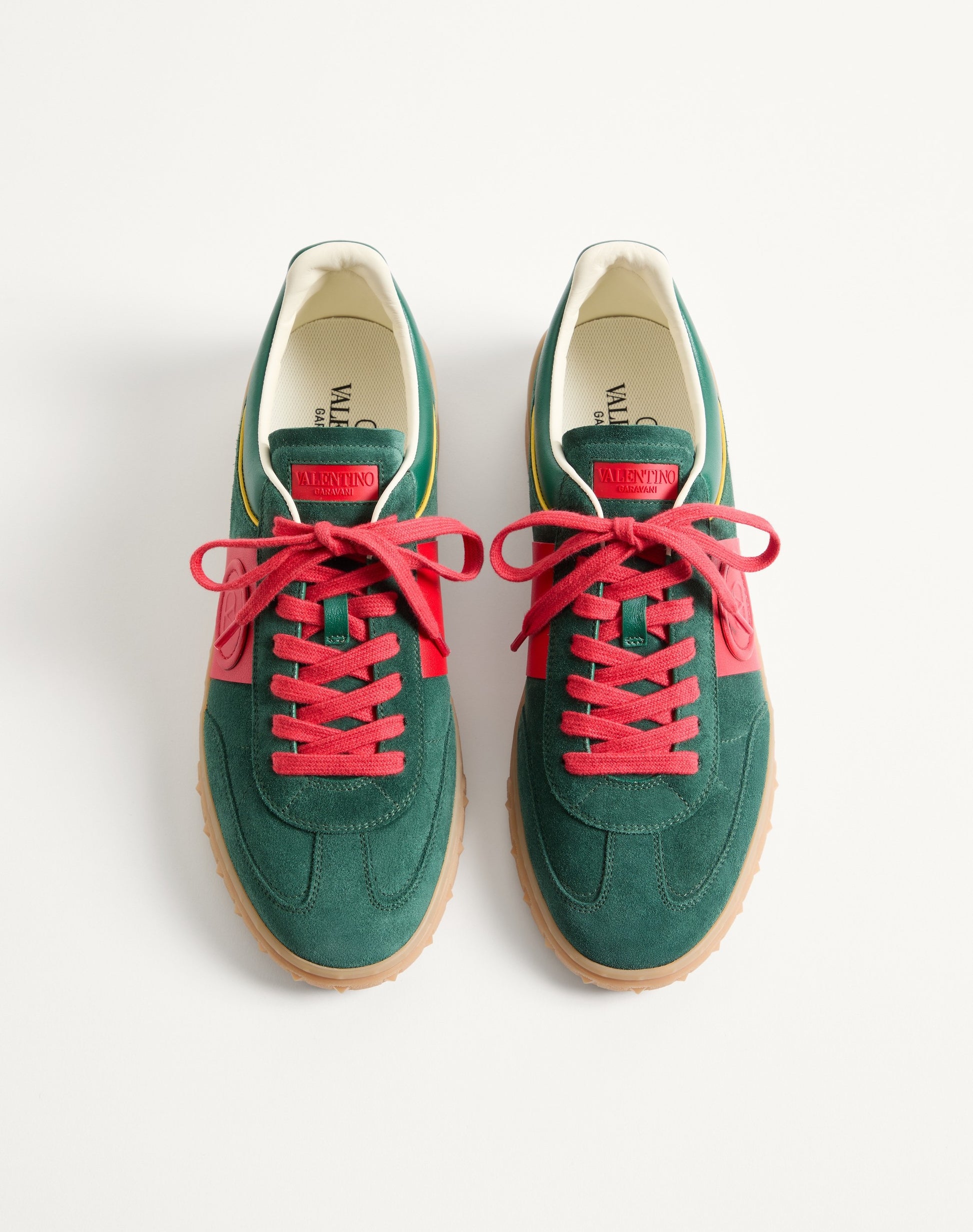 Upvillage Low Top Trainer In Split Leather And Calfskin Nappa Leather