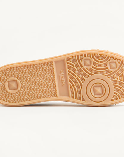 Upvillage Low Top Trainer In Split Leather And Calfskin Nappa Leather