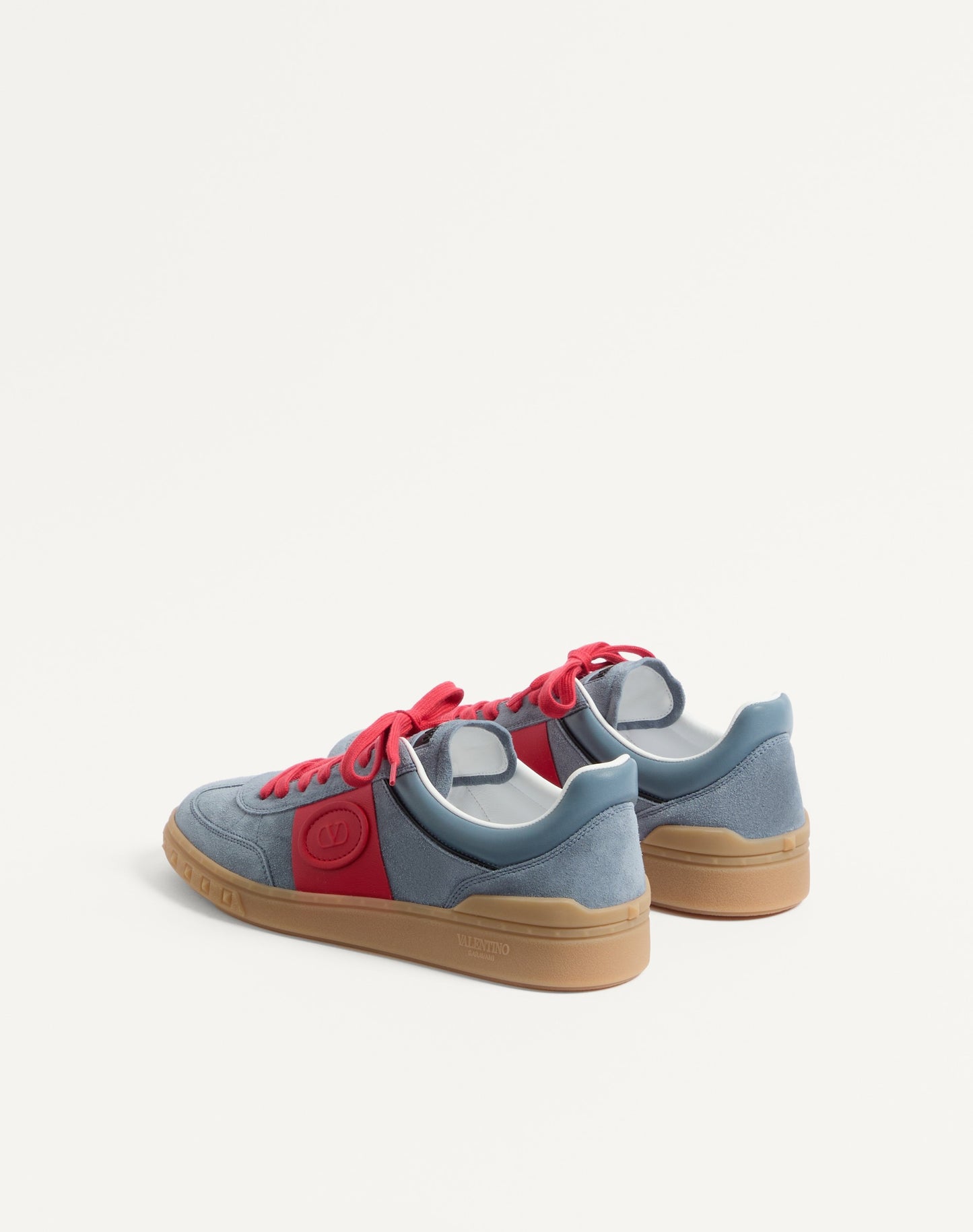 Upvillage Low Top Trainer In Split Leather And Calfskin Nappa Leather