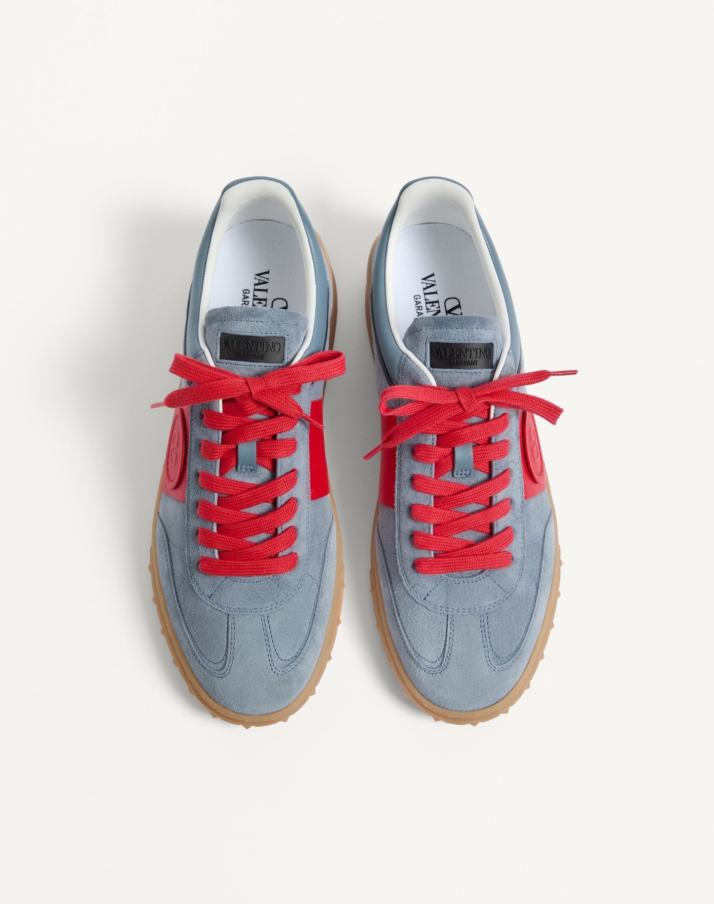 Upvillage Low Top Trainer In Split Leather And Calfskin Nappa Leather