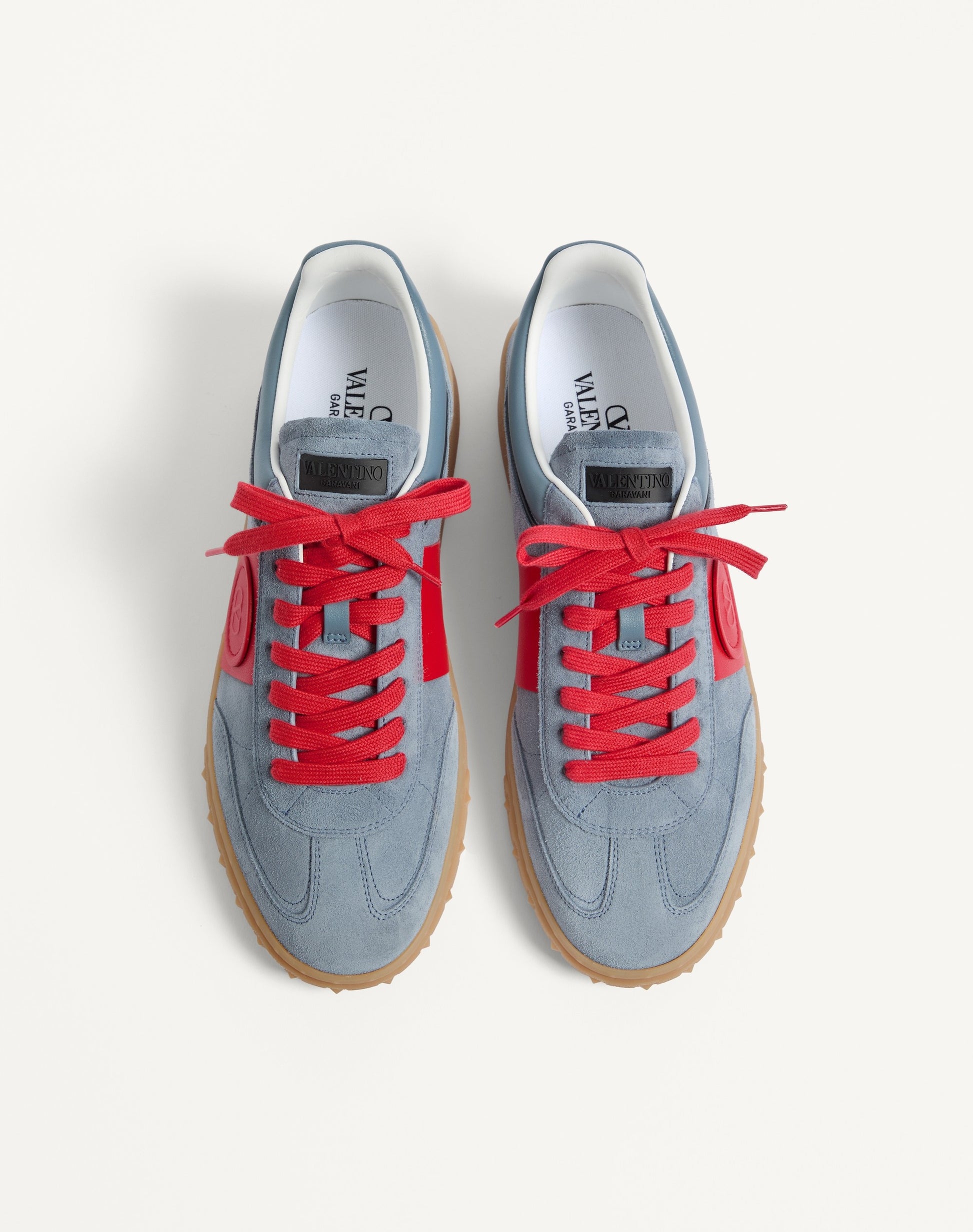 Upvillage Low Top Trainer In Split Leather And Calfskin Nappa Leather