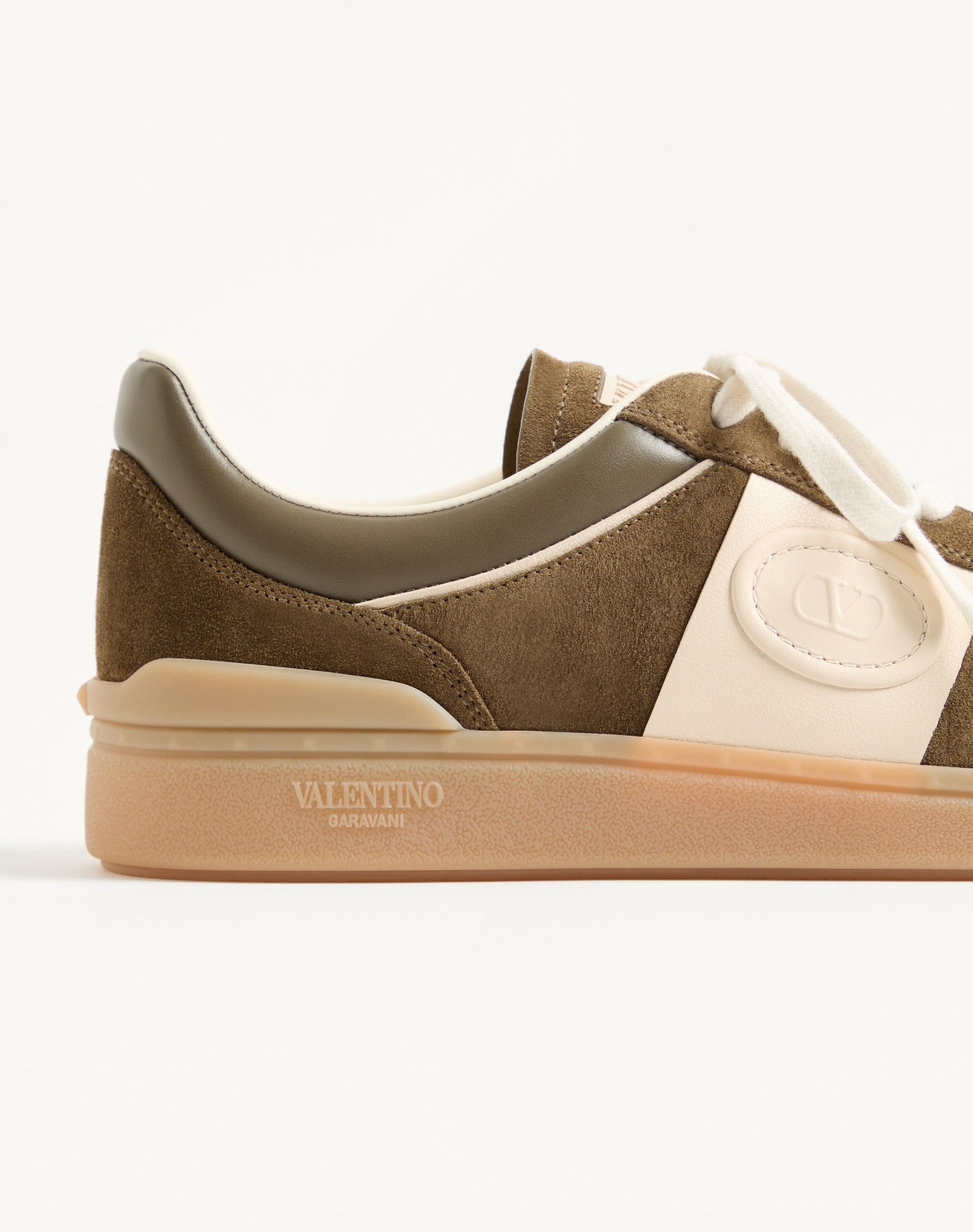 Upvillage Low Top Trainer In Split Leather And Calfskin Nappa Leather
