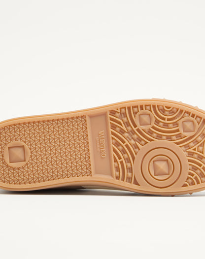 Upvillage Low Top Trainer In Split Leather And Calfskin Nappa Leather