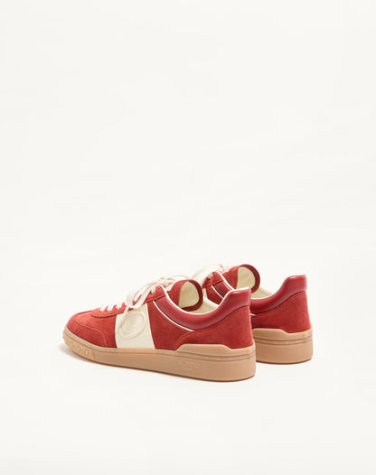 Upvillage Low Top Trainer In Split Leather And Calfskin Nappa Leather