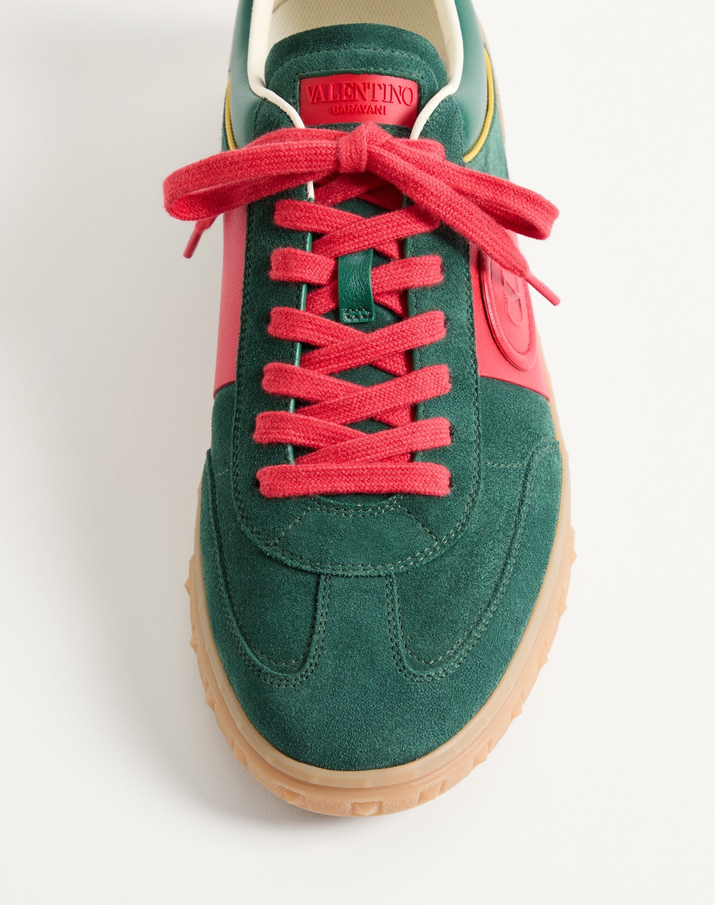 Upvillage Low Top Trainer In Split Leather And Calfskin Nappa Leather
