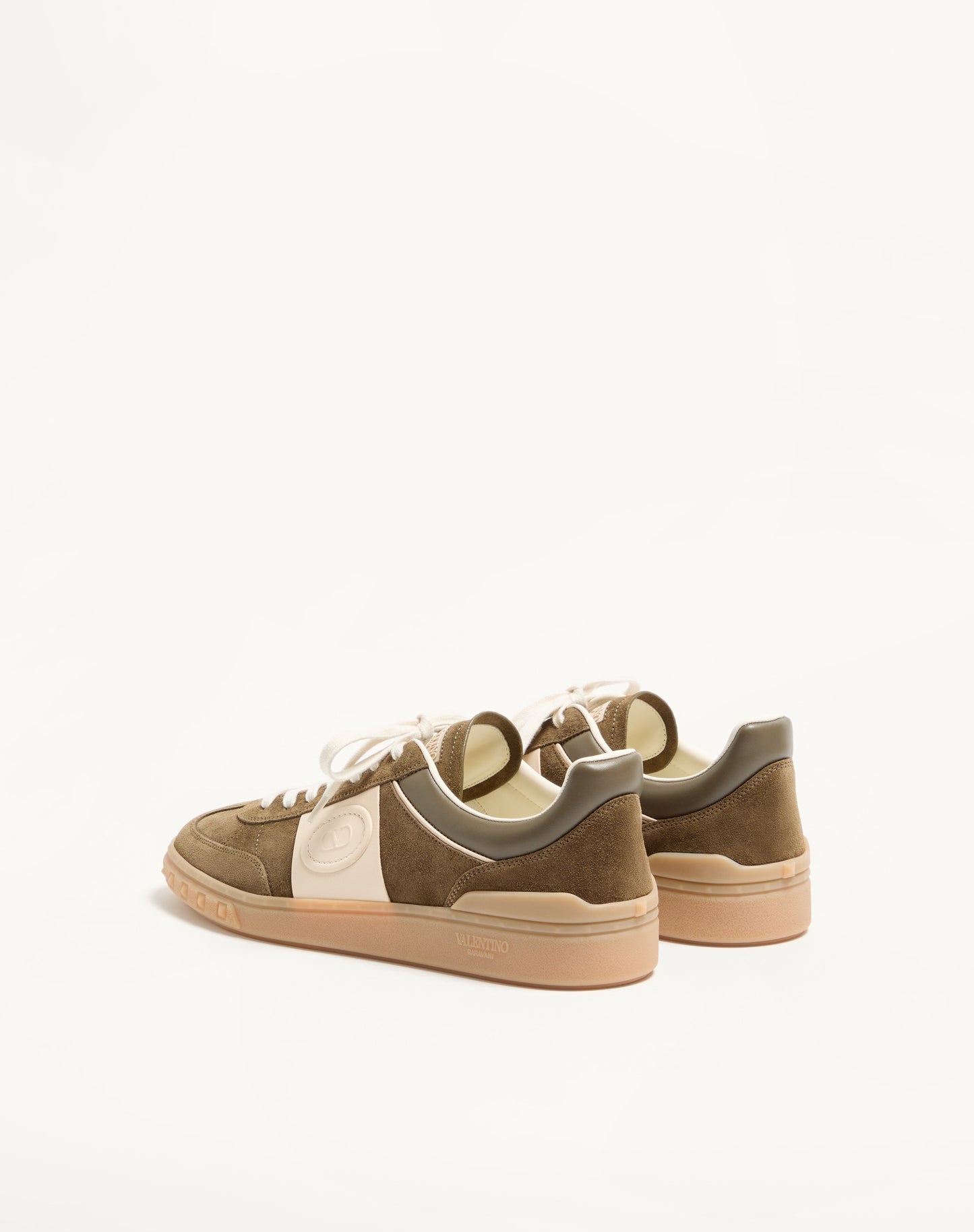 Upvillage Low Top Trainer In Split Leather And Calfskin Nappa Leather