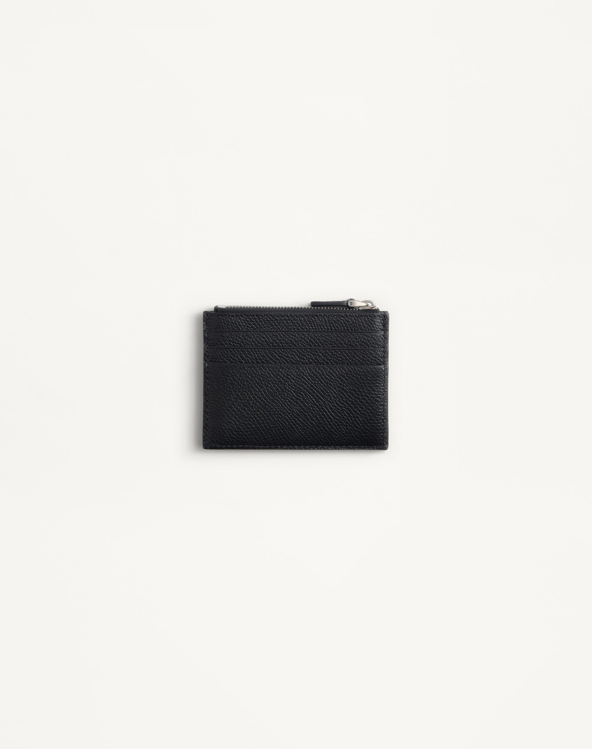Valentino Garavani Vlogo Signature Cardholder In Grainy Calfskin