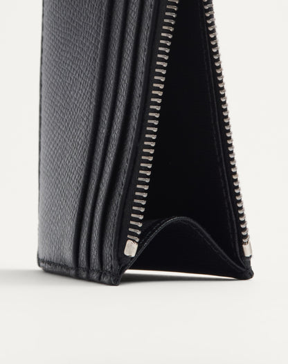 Valentino Garavani Vlogo Signature Cardholder In Grainy Calfskin