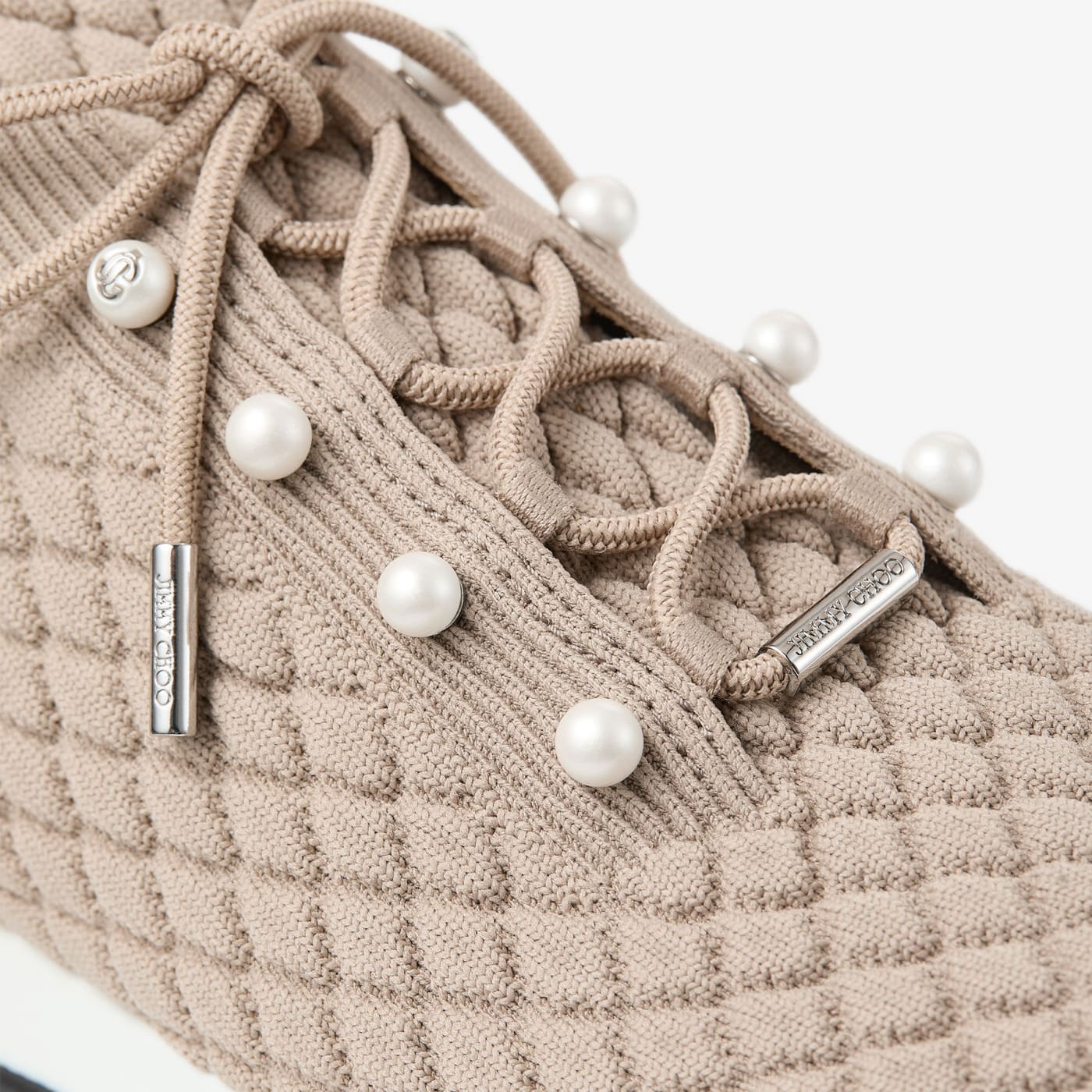 Veles Stone Textured Knit Trainers