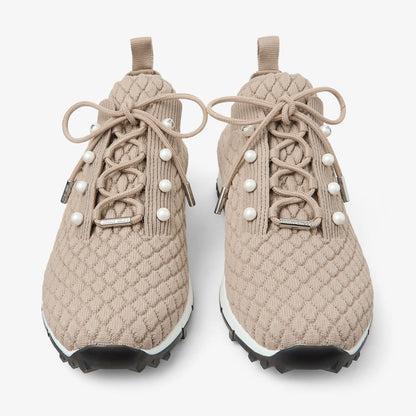 Veles Stone Textured Knit Trainers