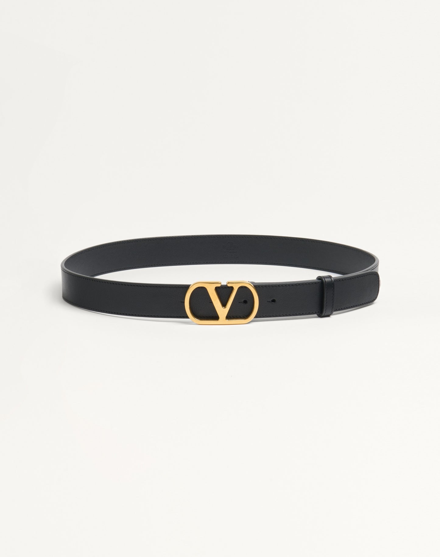 Vlogo Signature Belt In Shiny Calfskin 30 Mm