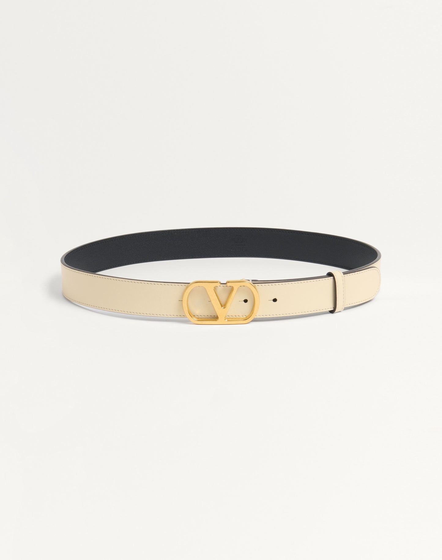 Vlogo Signature Belt In Shiny Calfskin 30 Mm