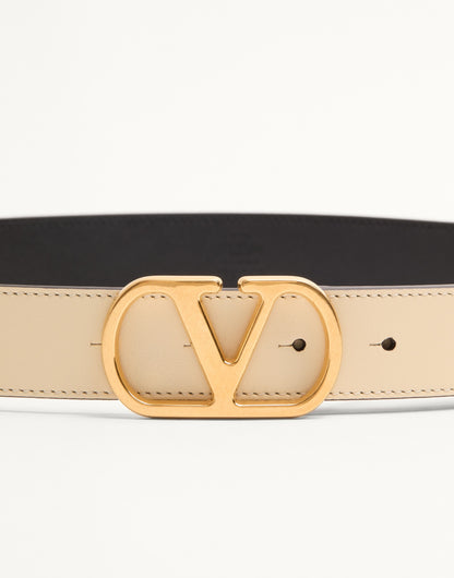 Vlogo Signature Belt In Shiny Calfskin 30 Mm