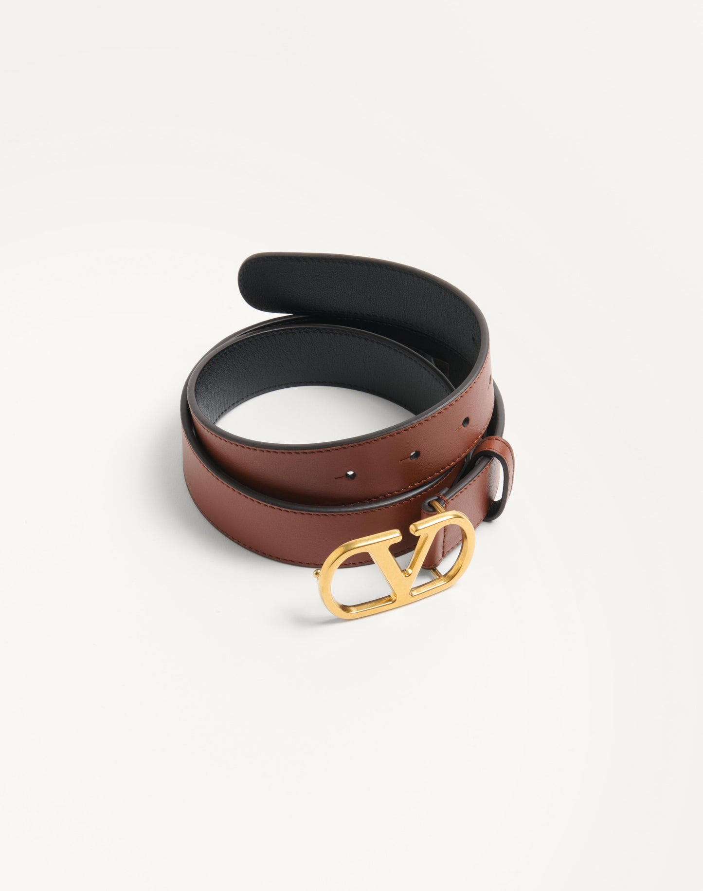 Vlogo Signature Belt In Shiny Calfskin 30 Mm