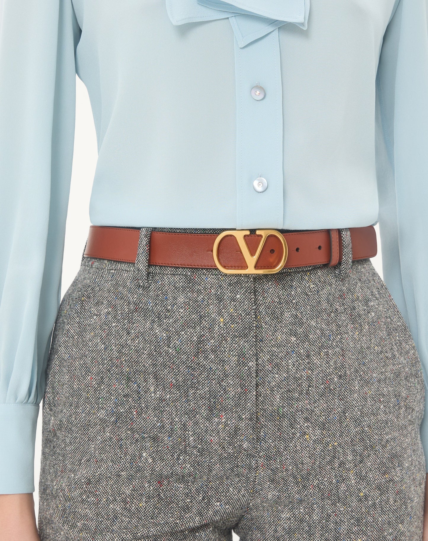 Vlogo Signature Belt In Shiny Calfskin 30 Mm