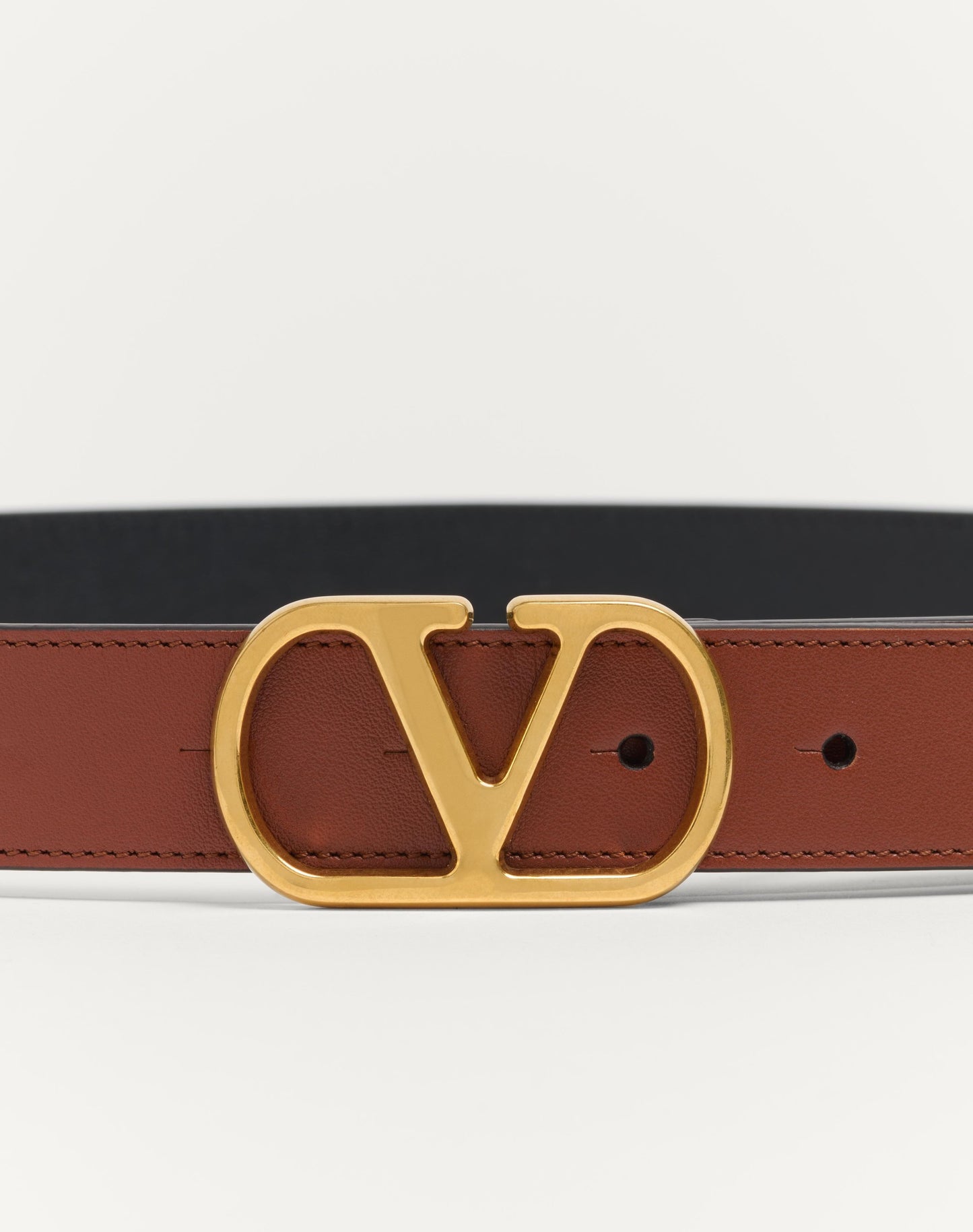 Vlogo Signature Belt In Shiny Calfskin 30 Mm