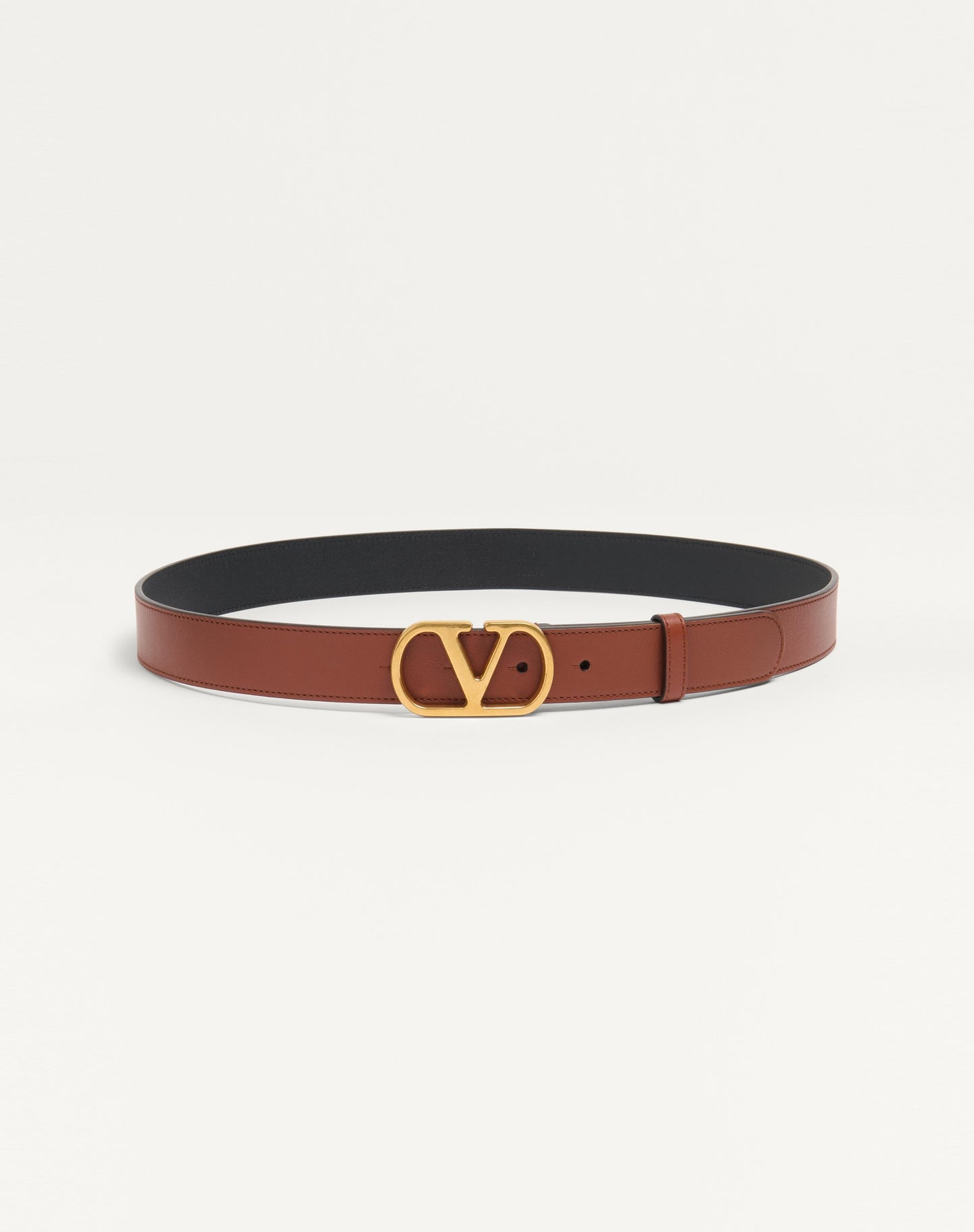 Vlogo Signature Belt In Shiny Calfskin 30 Mm