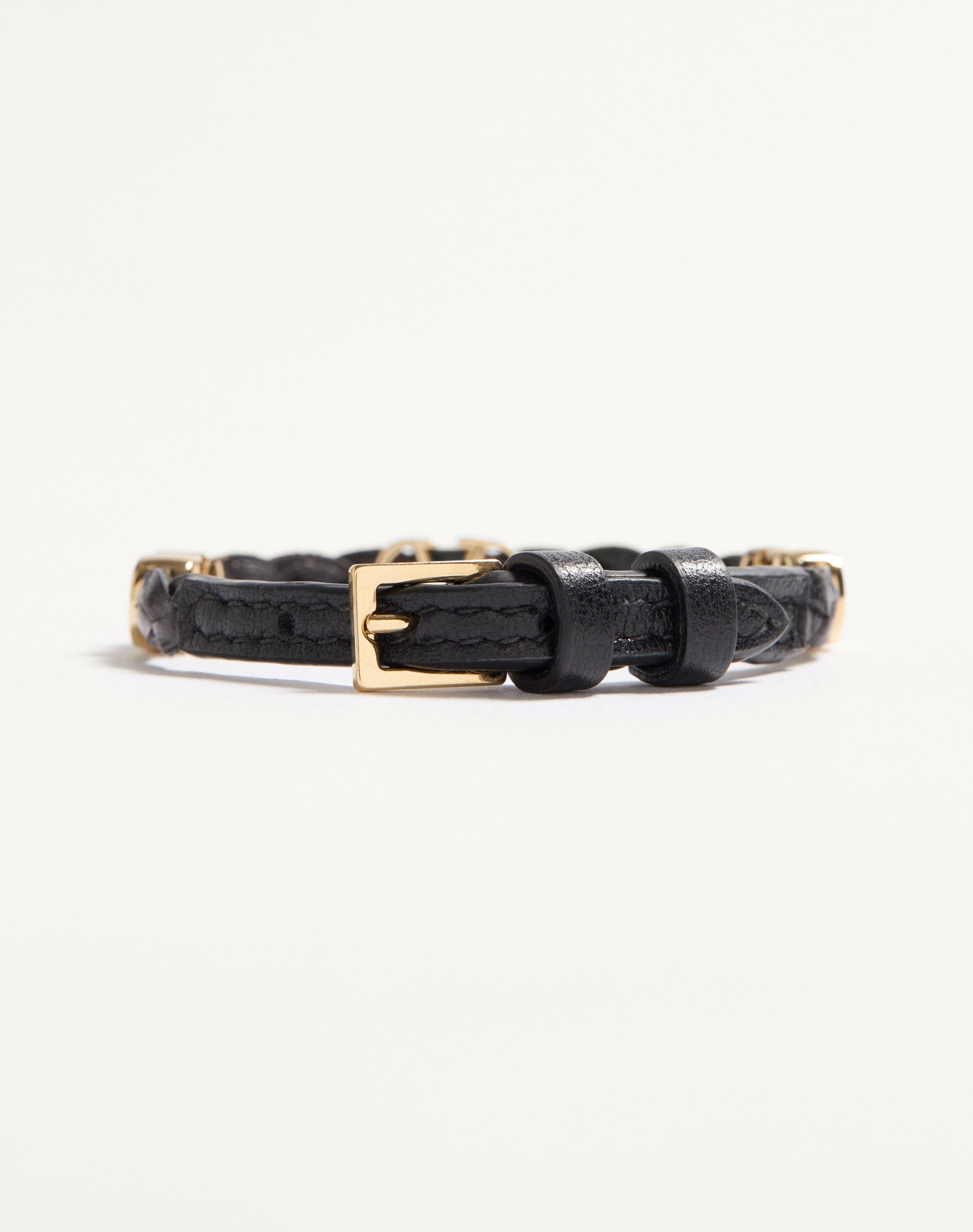Vlogo Signature Braided Calfskin Bracelet