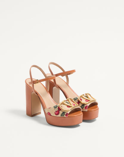 Vlogo Signature Cherryfic Platform Sandal 115mm