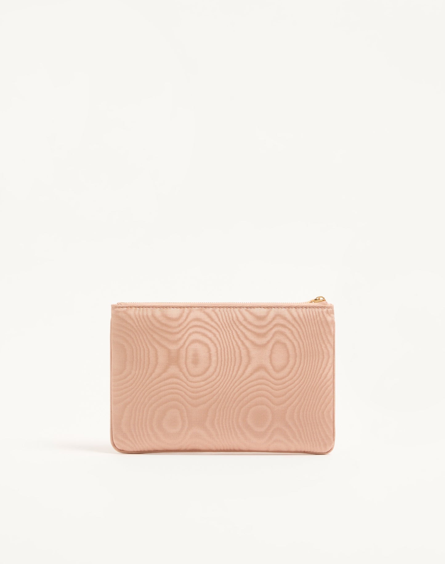 Vlogo Signature Clutch In Moiré Fabric With Jewel Logo.