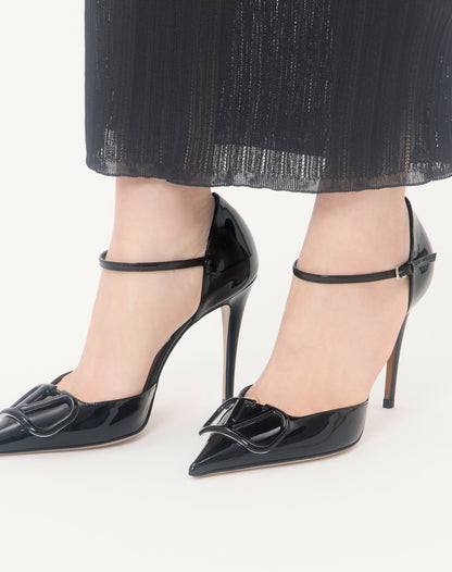 Vlogo Signature D'orsay Patent Leather Pumps 100mm