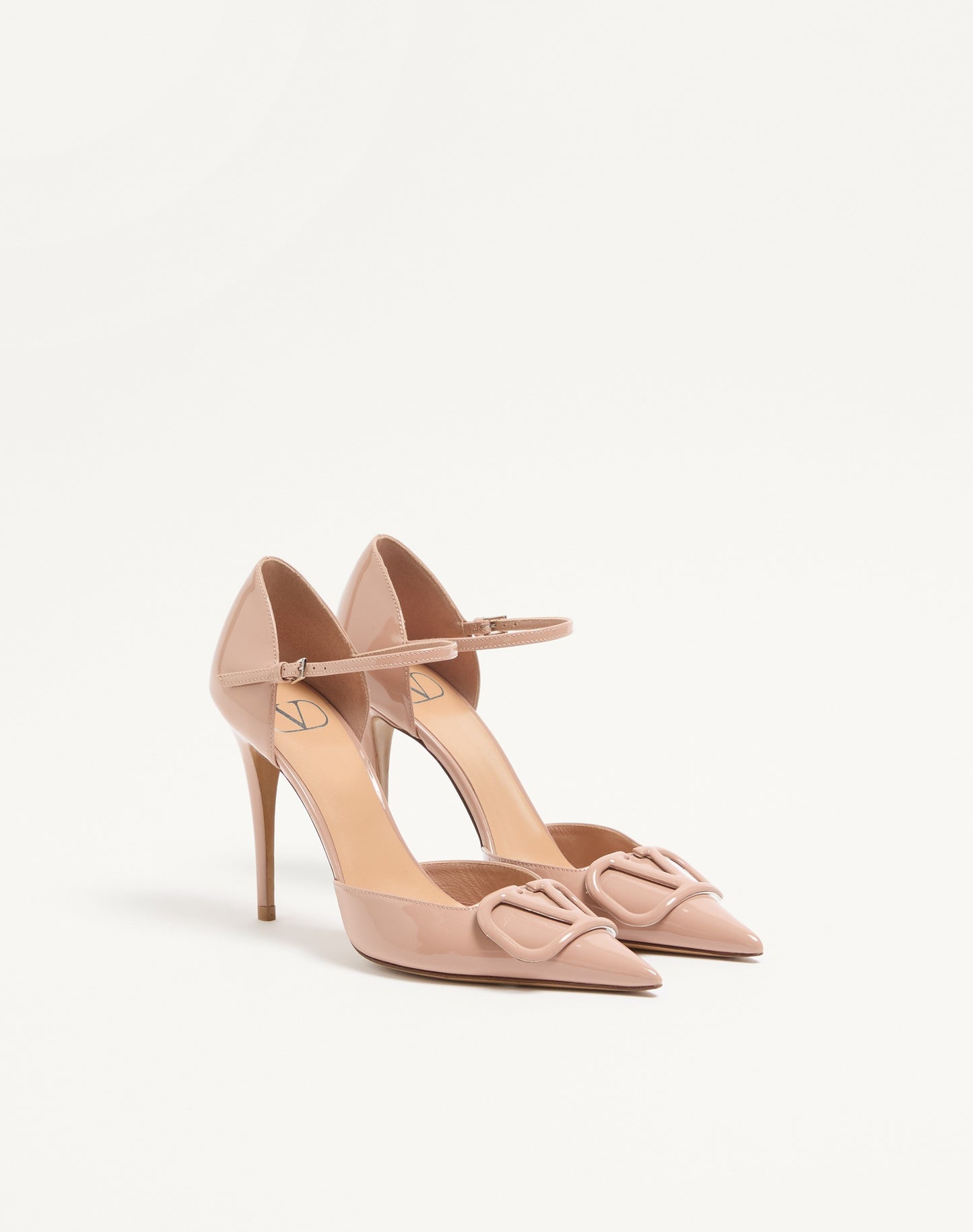 Vlogo Signature D'orsay Patent Leather Pumps 100mm