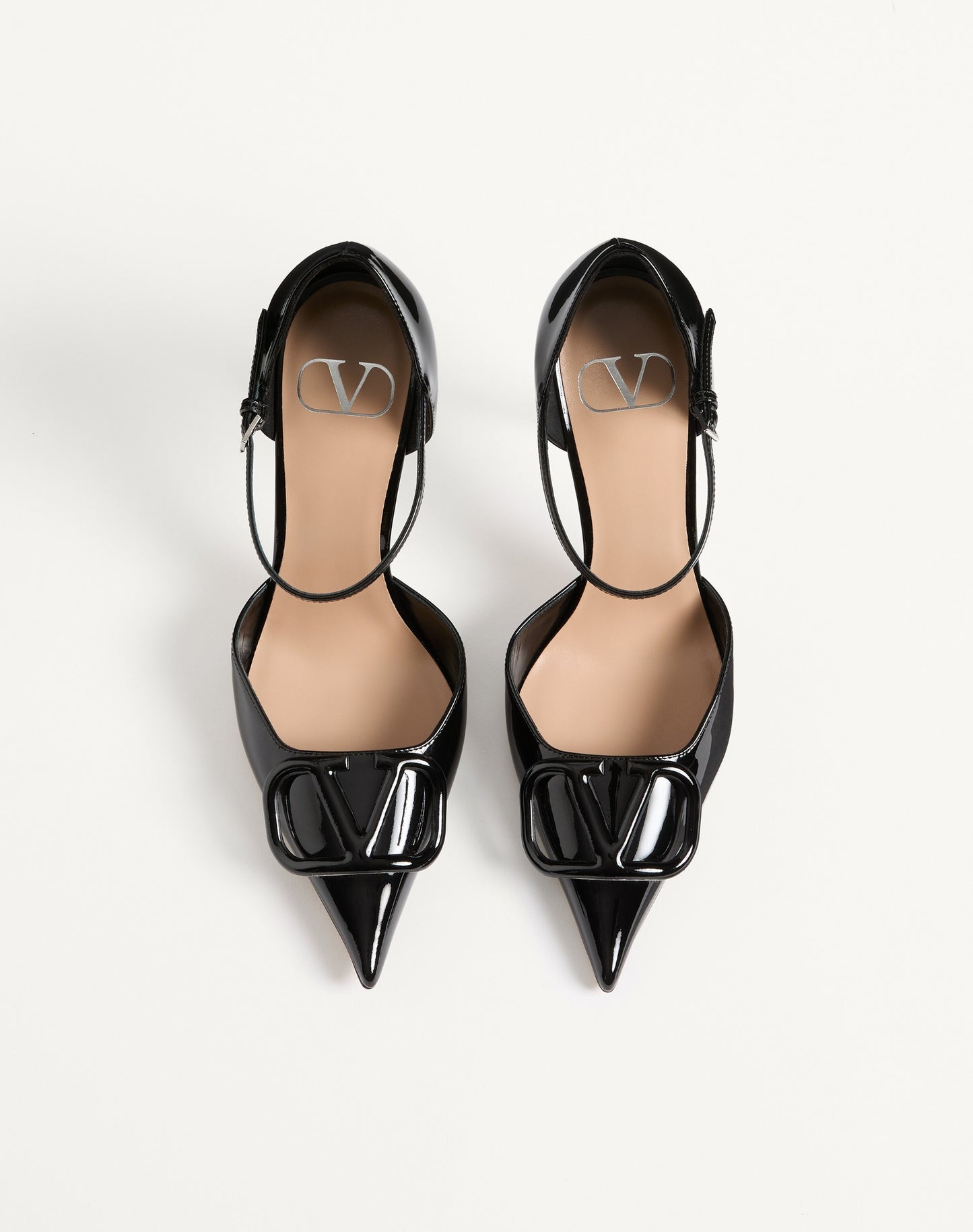 Vlogo Signature D'orsay Patent Leather Pumps 100mm