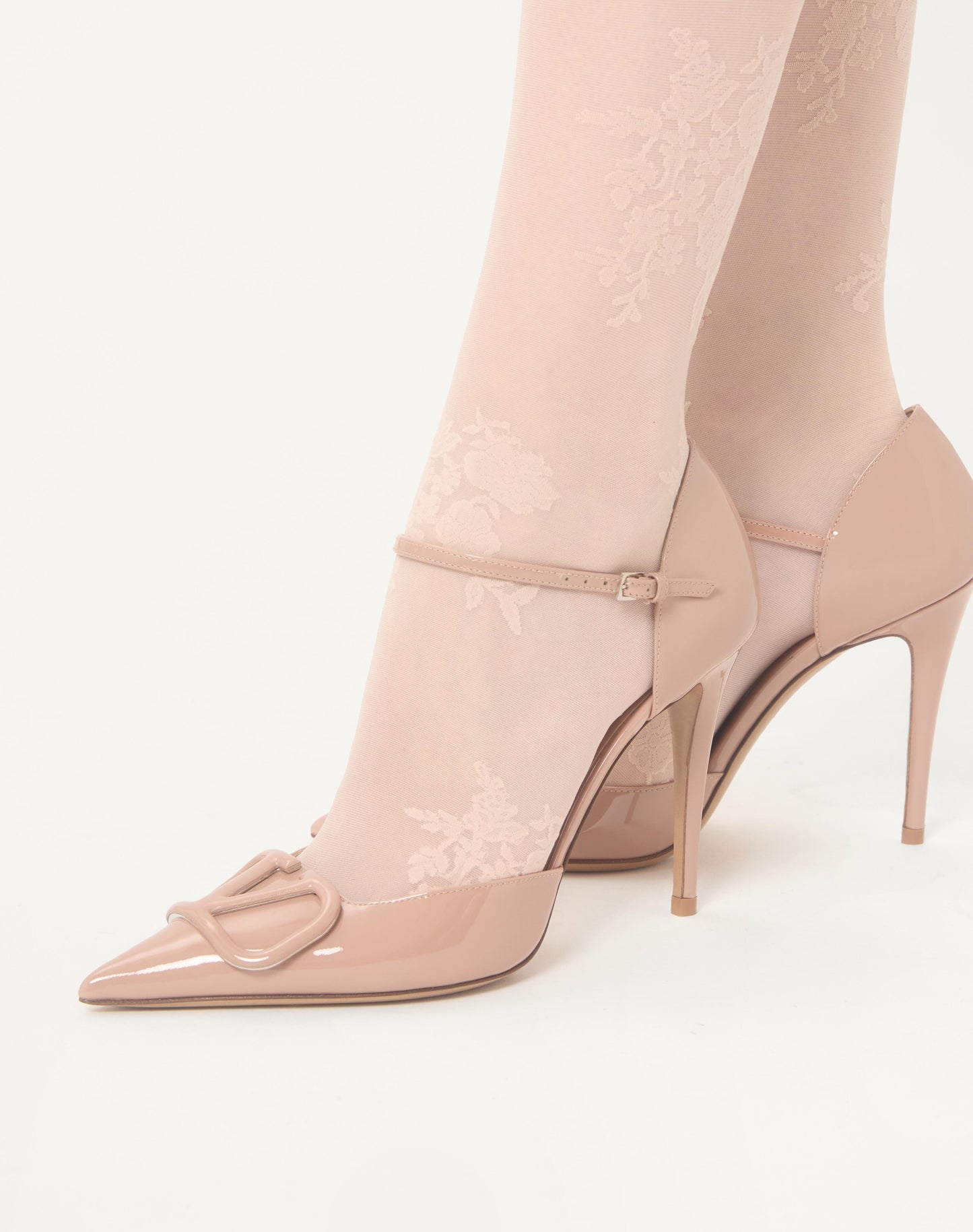 Vlogo Signature D'orsay Patent Leather Pumps 100mm