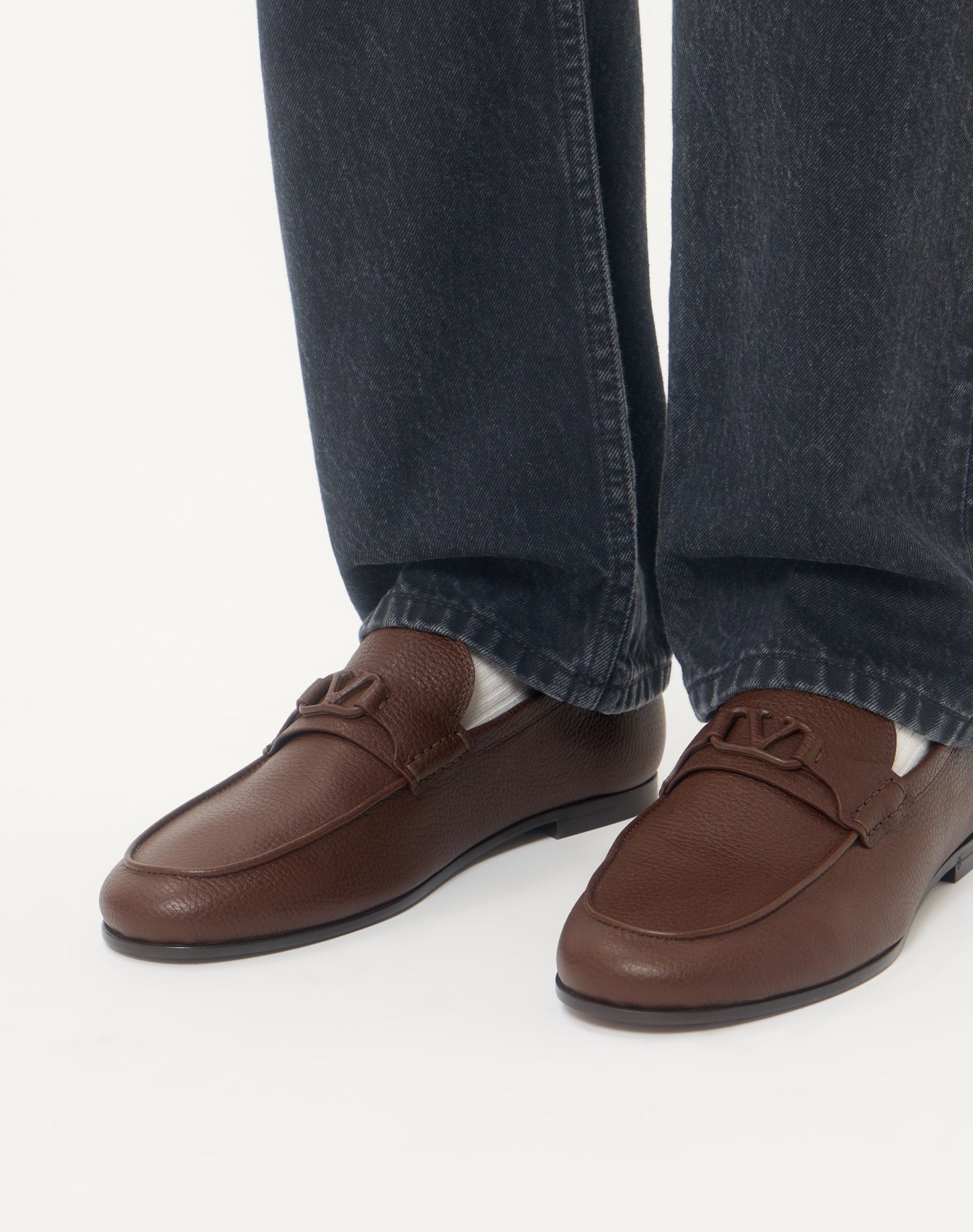 Vlogo Signature Deer Leather Loafer