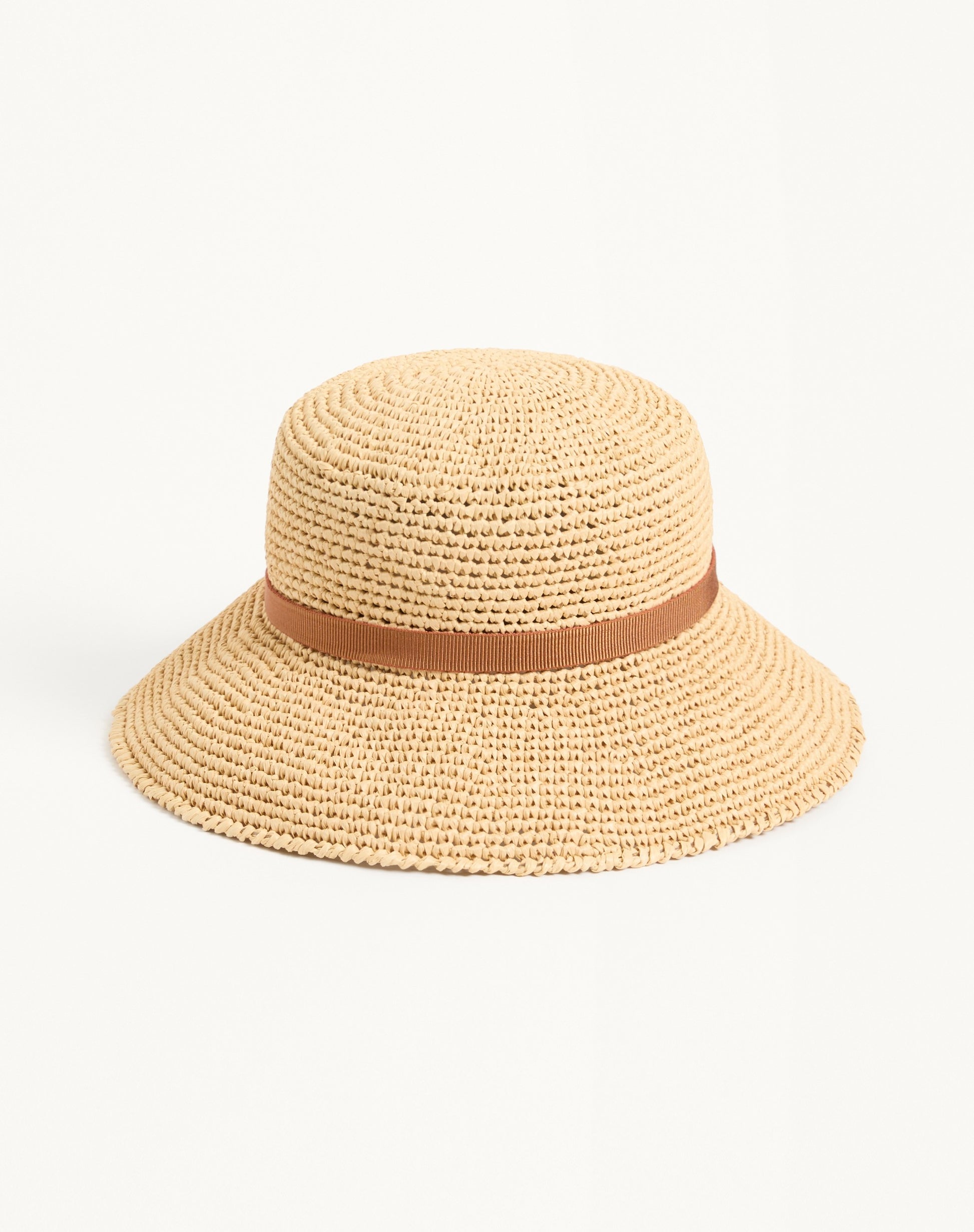 Vlogo Signature Foldable Straw Bucket Hat