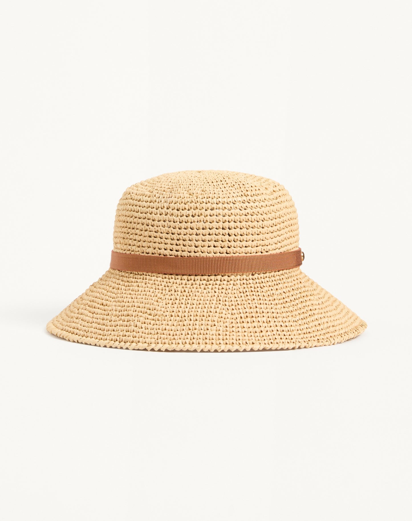 Vlogo Signature Foldable Straw Bucket Hat