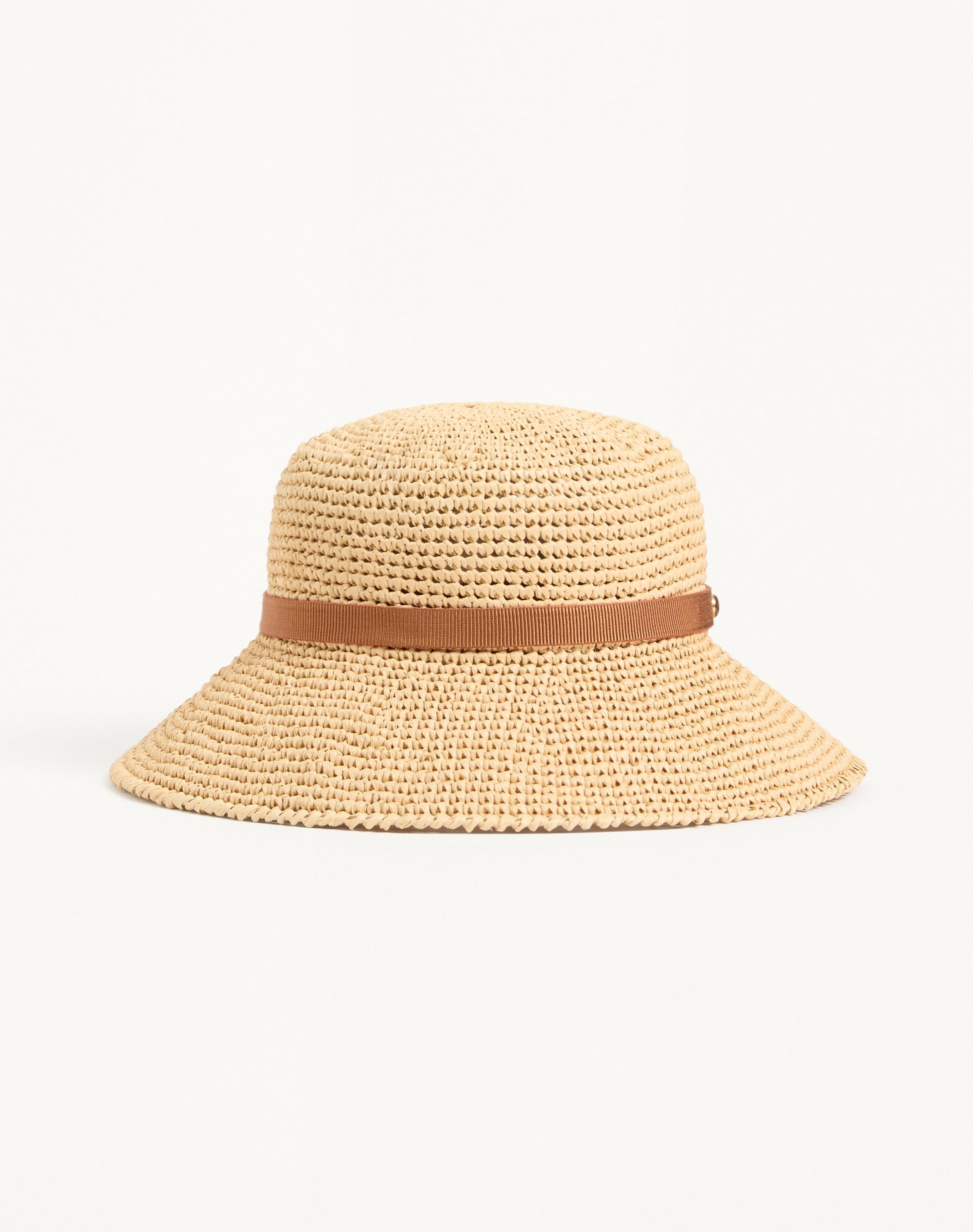 Vlogo Signature Foldable Straw Bucket Hat