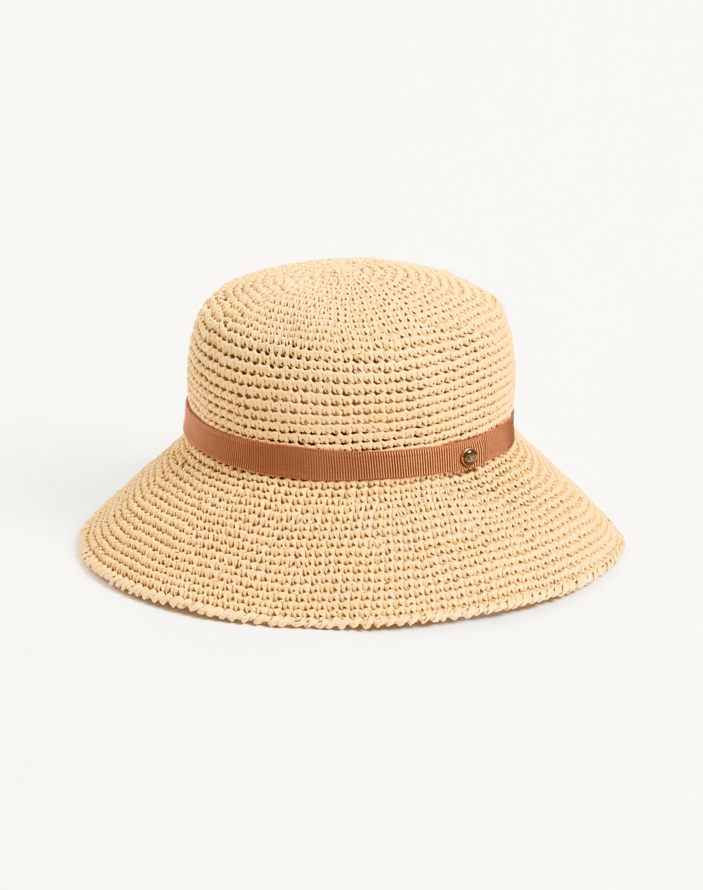 Vlogo Signature Foldable Straw Bucket Hat