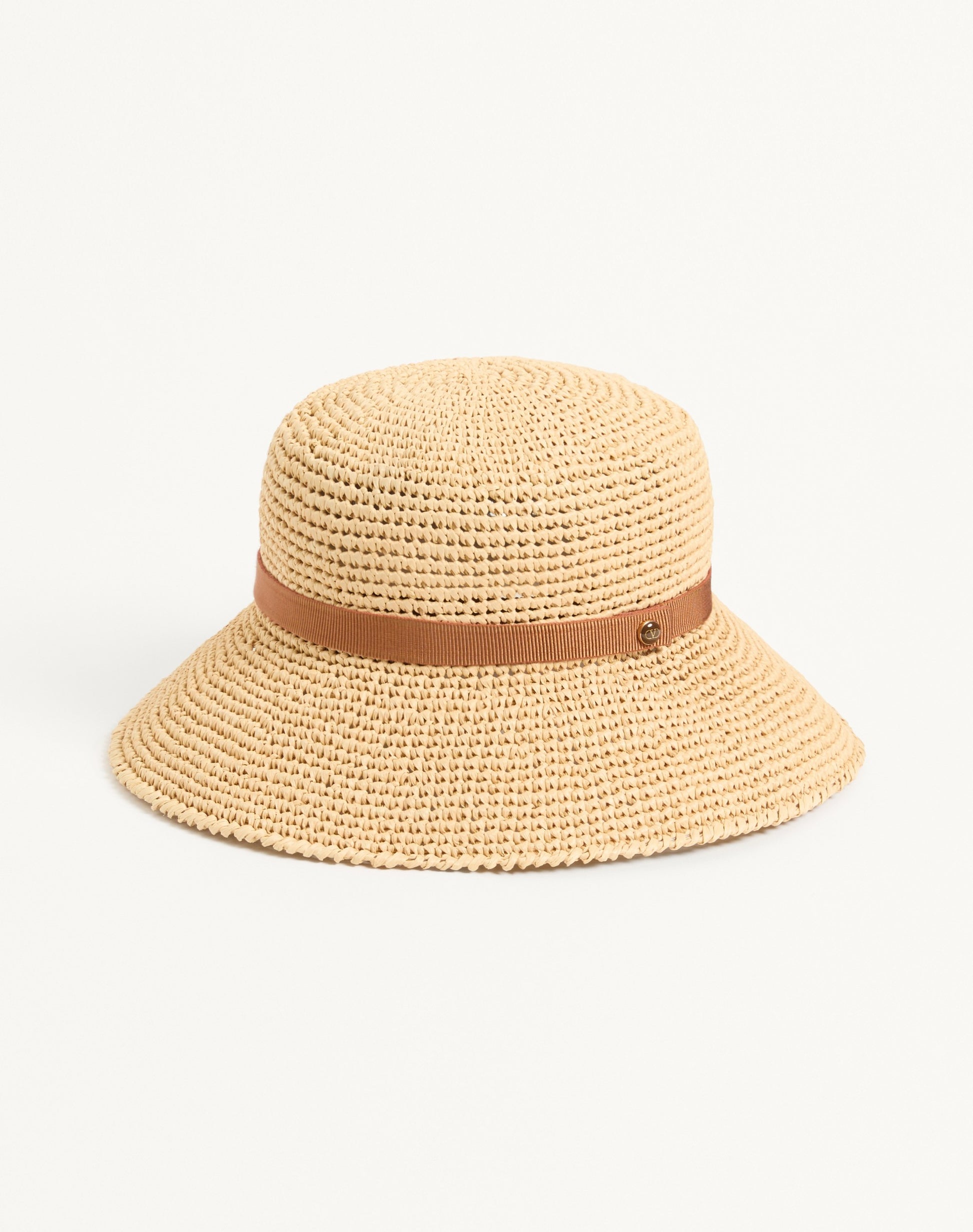 Vlogo Signature Foldable Straw Bucket Hat