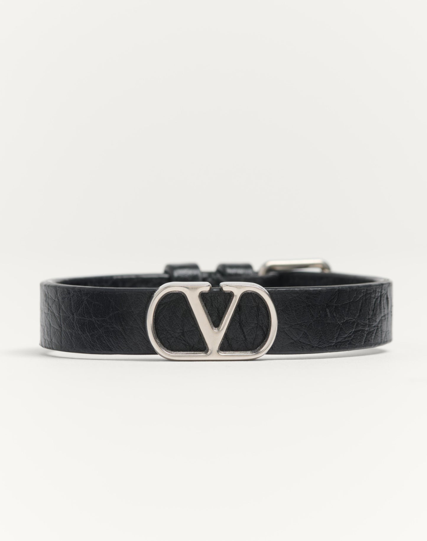 Vlogo Signature Grainy Calfskin Bracelet