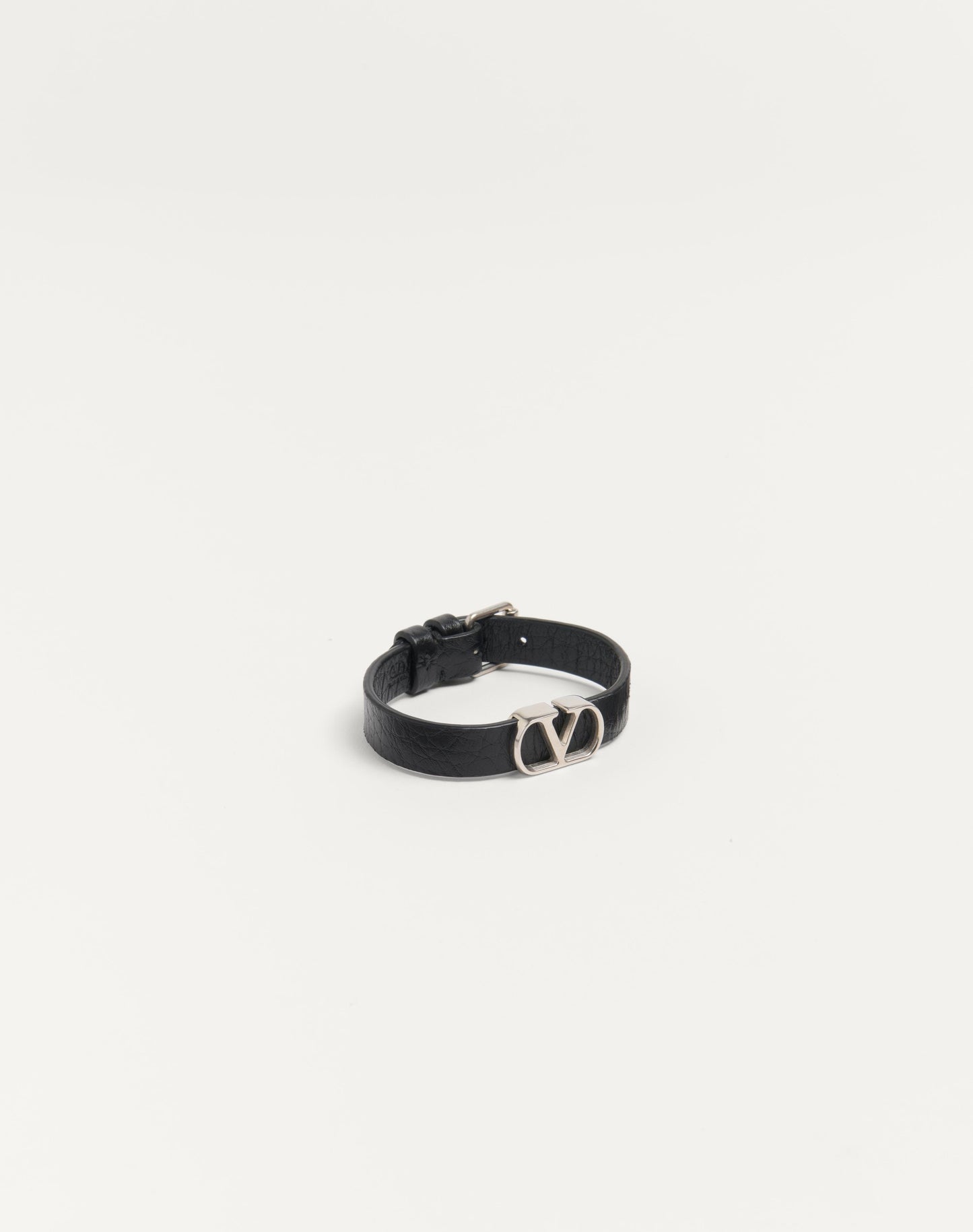 Vlogo Signature Grainy Calfskin Bracelet