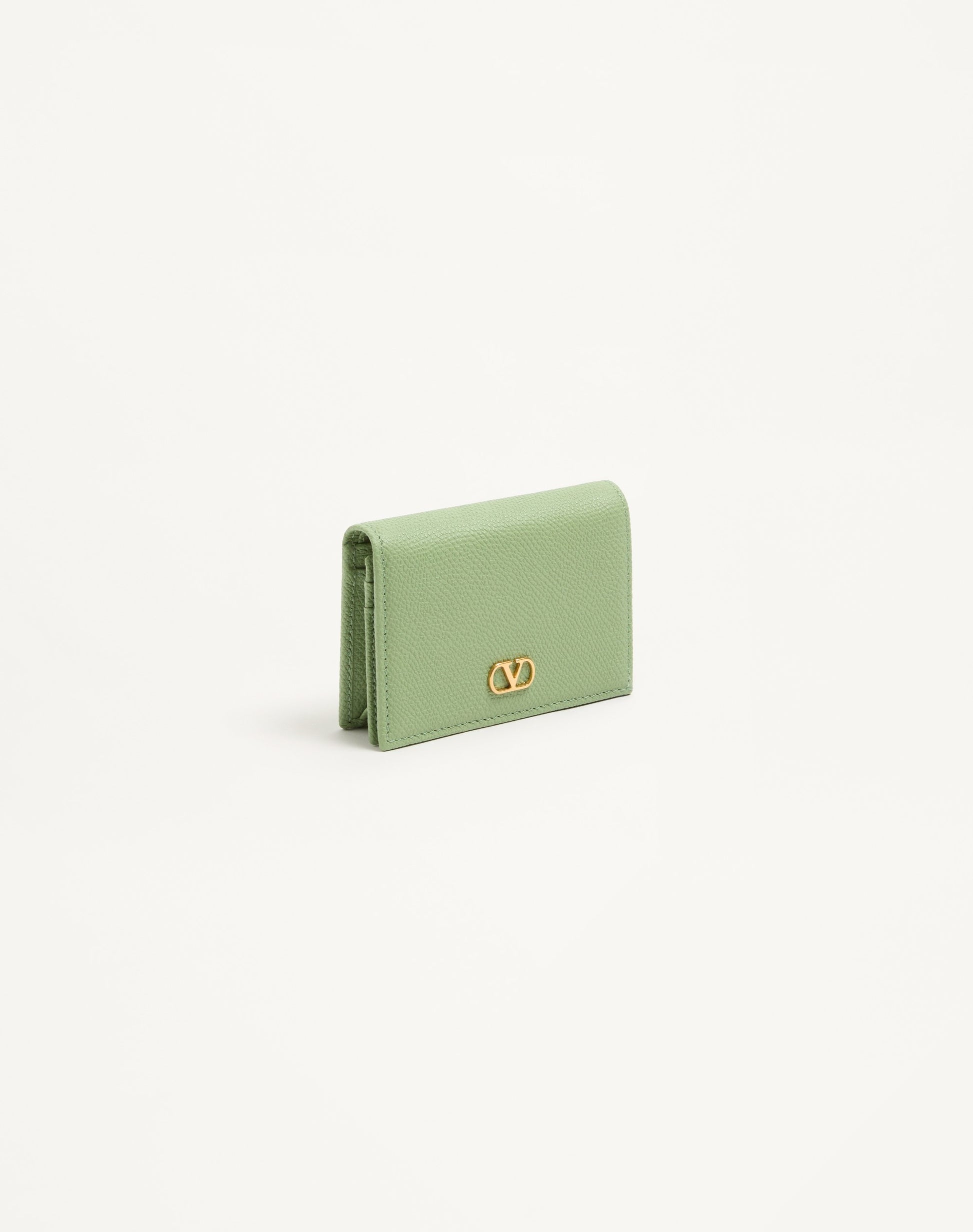 Vlogo Signature Grainy Calfskin Wallet
