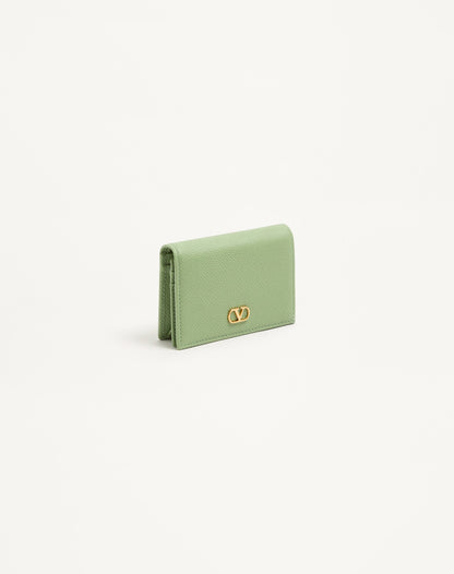 Vlogo Signature Grainy Calfskin Wallet