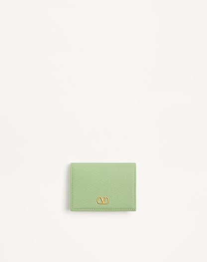 Vlogo Signature Grainy Calfskin Wallet