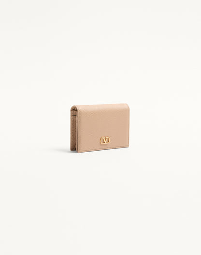 Vlogo Signature Grainy Calfskin Wallet