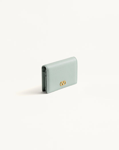 Vlogo Signature Grainy Calfskin Wallet