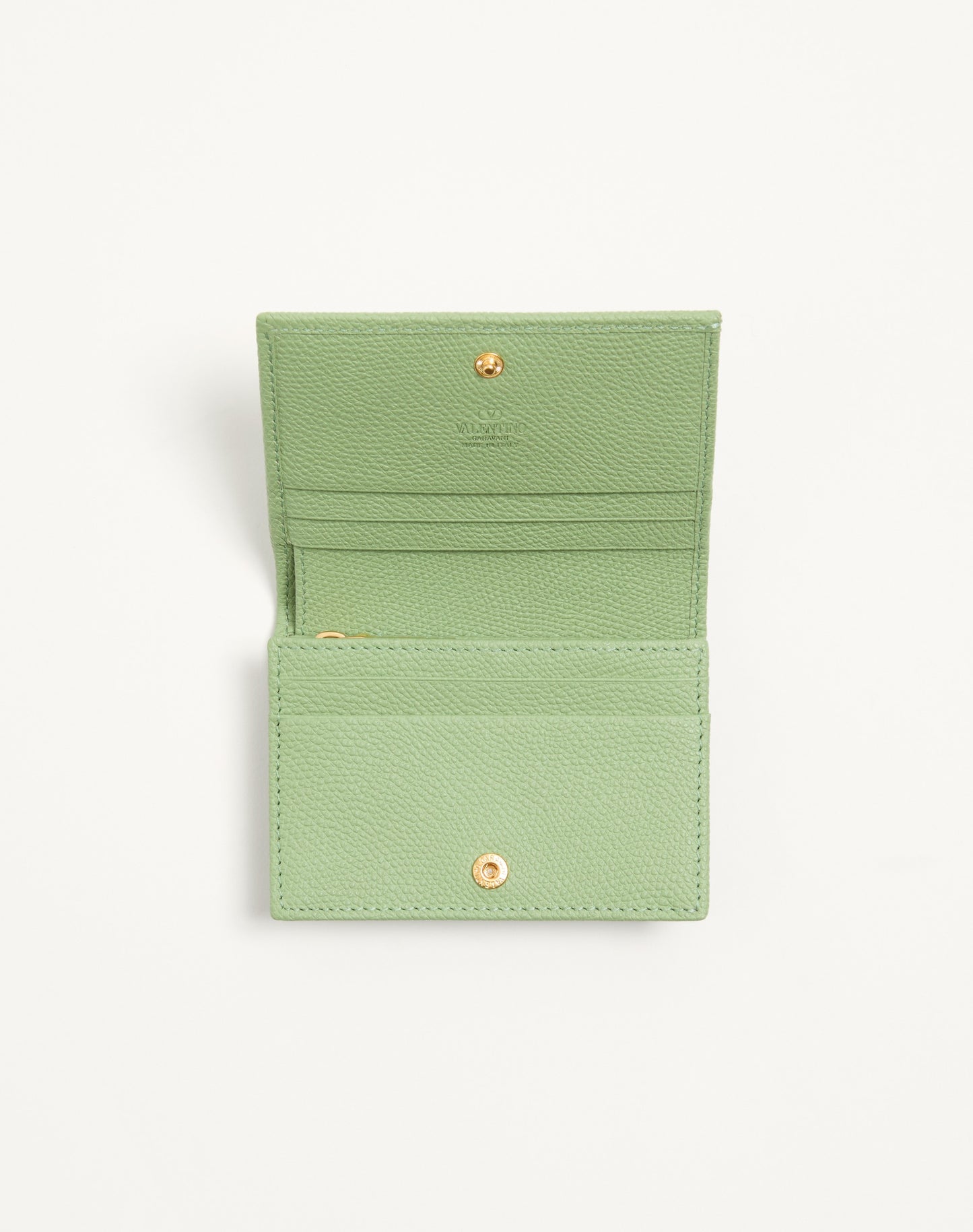 Vlogo Signature Grainy Calfskin Wallet