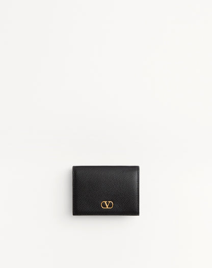 Vlogo Signature Grainy Calfskin Wallet