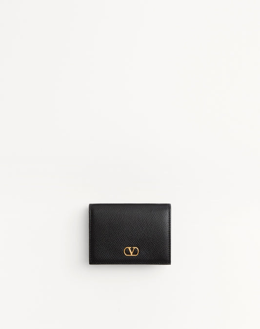 Vlogo Signature Grainy Calfskin Wallet