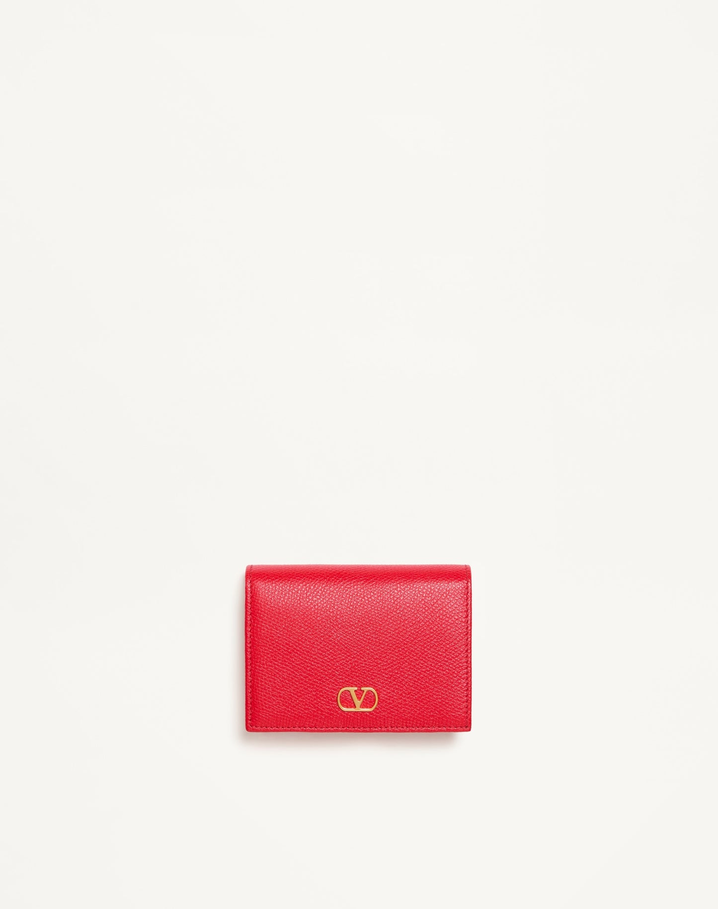 Vlogo Signature Grainy Calfskin Wallet