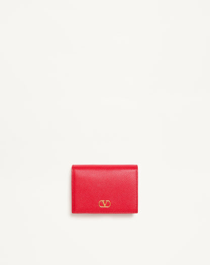 Vlogo Signature Grainy Calfskin Wallet