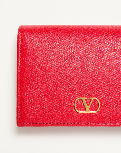 Vlogo Signature Grainy Calfskin Wallet
