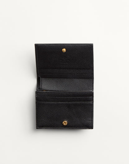 Vlogo Signature Grainy Calfskin Wallet